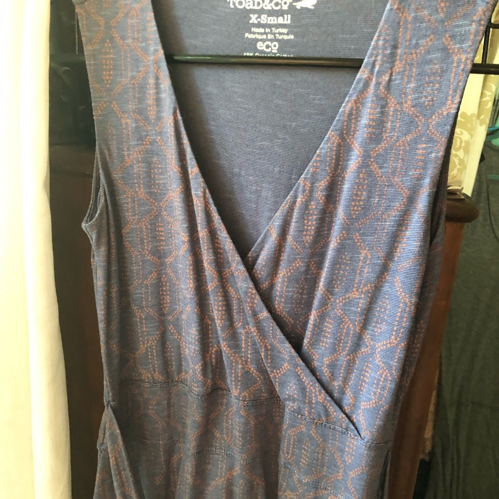 Beautiful Toad and Co. Cue sleeveless wrap dress